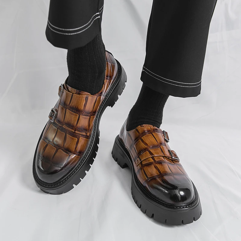

Men Thick Soled Loafers Are Comfortable Classic Non Slip Suitable for Formal Business Men Shoes