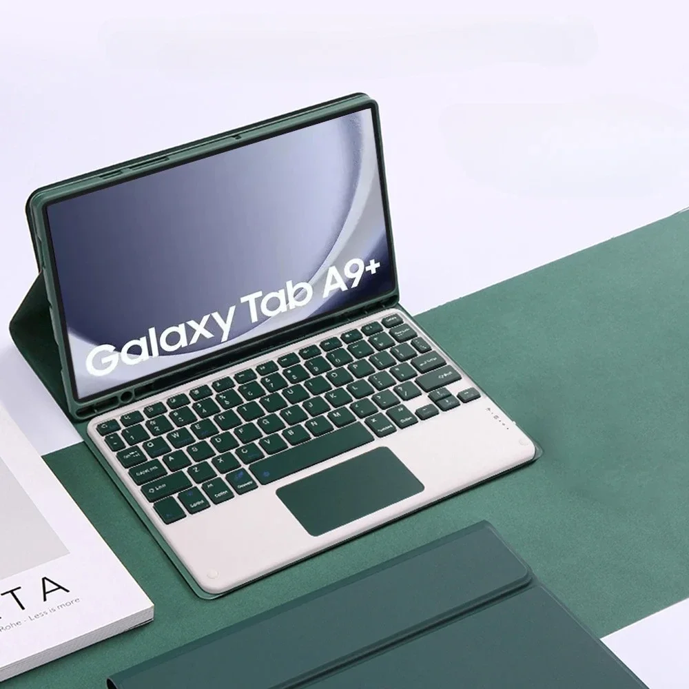 

Чехол с клавиатурой для Samsung Galaxy Tab A9 Plus, чехол для планшета Samsung Tab A9 + SM-X210 X216 X218, волшебный чехол с Bluetooth-клавиатурой