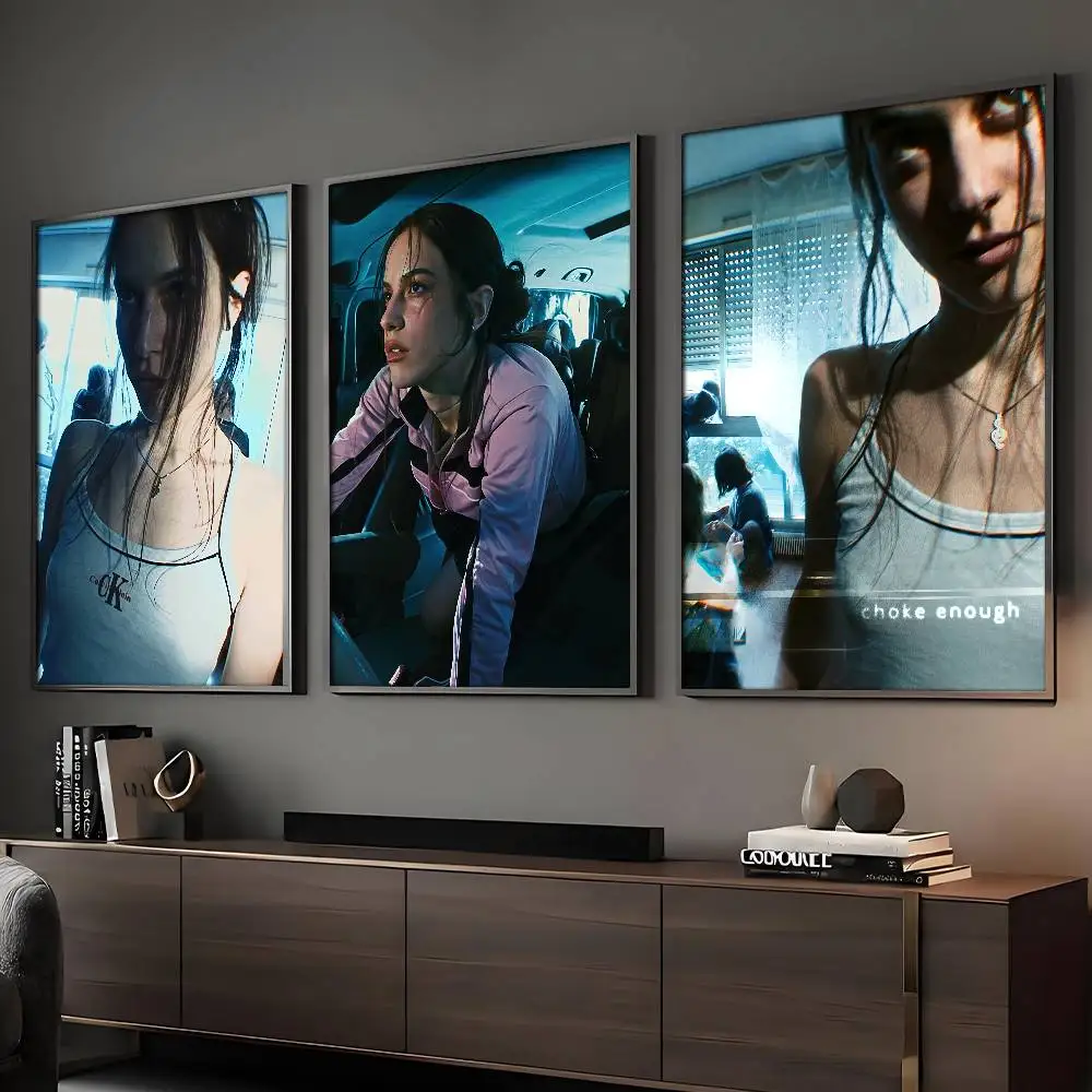 Singer Oklou Choke Enough Poster, HD-Gemälde, selbstklebende Drucke, Dekoration für Zuhause, Schlafzimmer, Wohnzimmer, Vintage-Geschenk