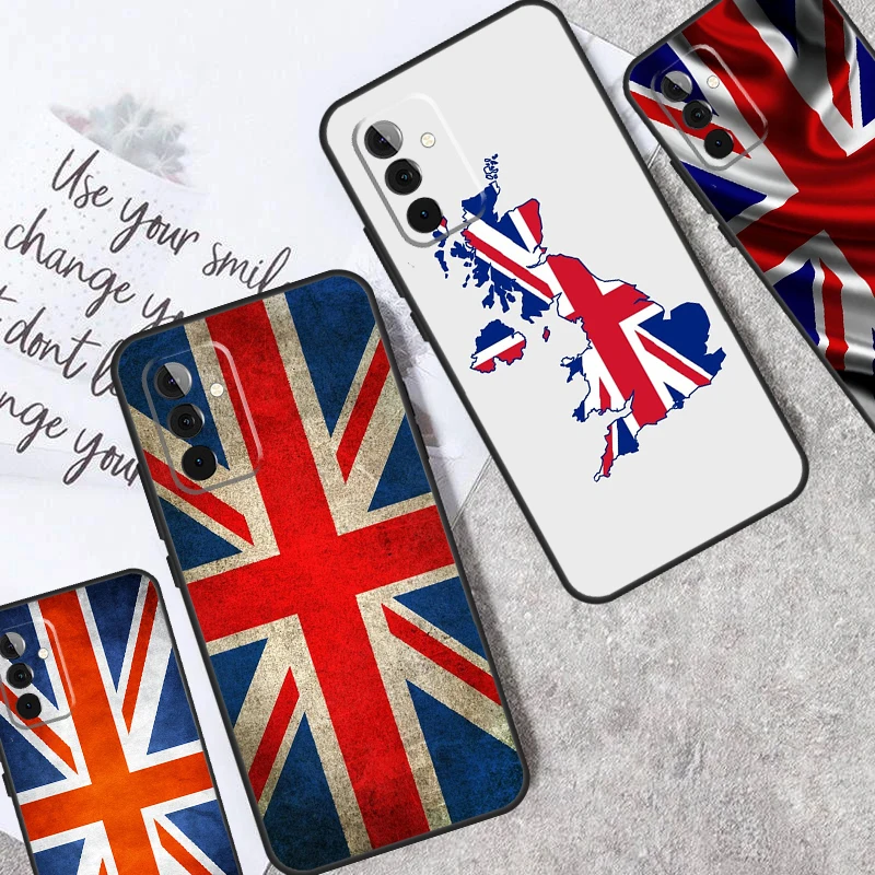 Union Jack British England UK Flag Case For Samsung Galaxy A34 A14 A24 A15 A25 A12 A22 A32 A52 A51 A71 A13 A33 A53 A54 Cover