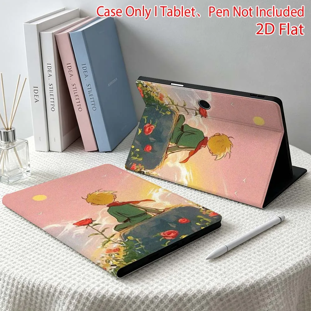 Cartoon Boy Roses Soft For OPPO VIVO IQOO OnePlus Realme Pad 3 Pro 13 12.1 11.4 11 inch Pen Tray Tablet Case