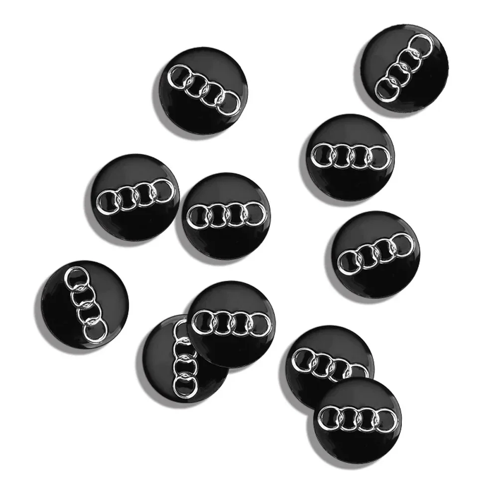 5/10pcs 14MM 16MM Car Remote Key Aluminum Logo Sticker For Audi sline C7 C6 A5 Q5 Q7 A7 Q3 TT A4 B8 B6 B7 B9 A3 8P 8V 8L A6