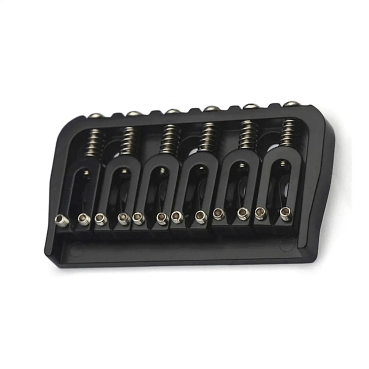 (ABYM) 6-String Guitar Fixed Bridge 72.8 Fixed Bridge Body Fittings Alloy Drawing Plate String Bridge Black