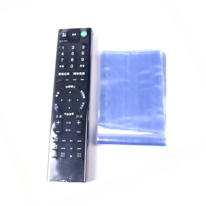 10Pcs/set Hot Melt Ahhesive Film Transparent TV Air Condition Remote Control Cover Case Protector Remote Anti-dust Bag Pocket