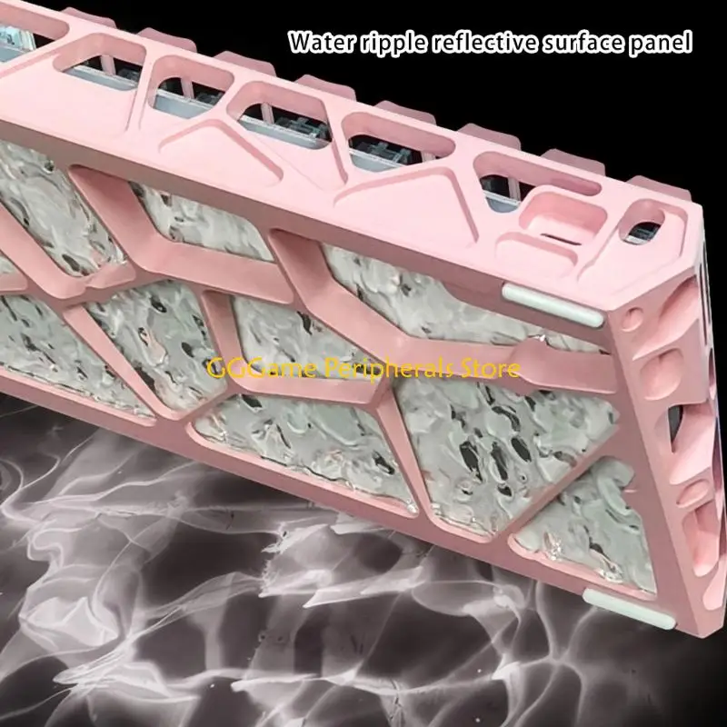 

U55B Aluminum Gaming Keyboard Hollow Design Switches Customizable Lighting Corded Setupa
