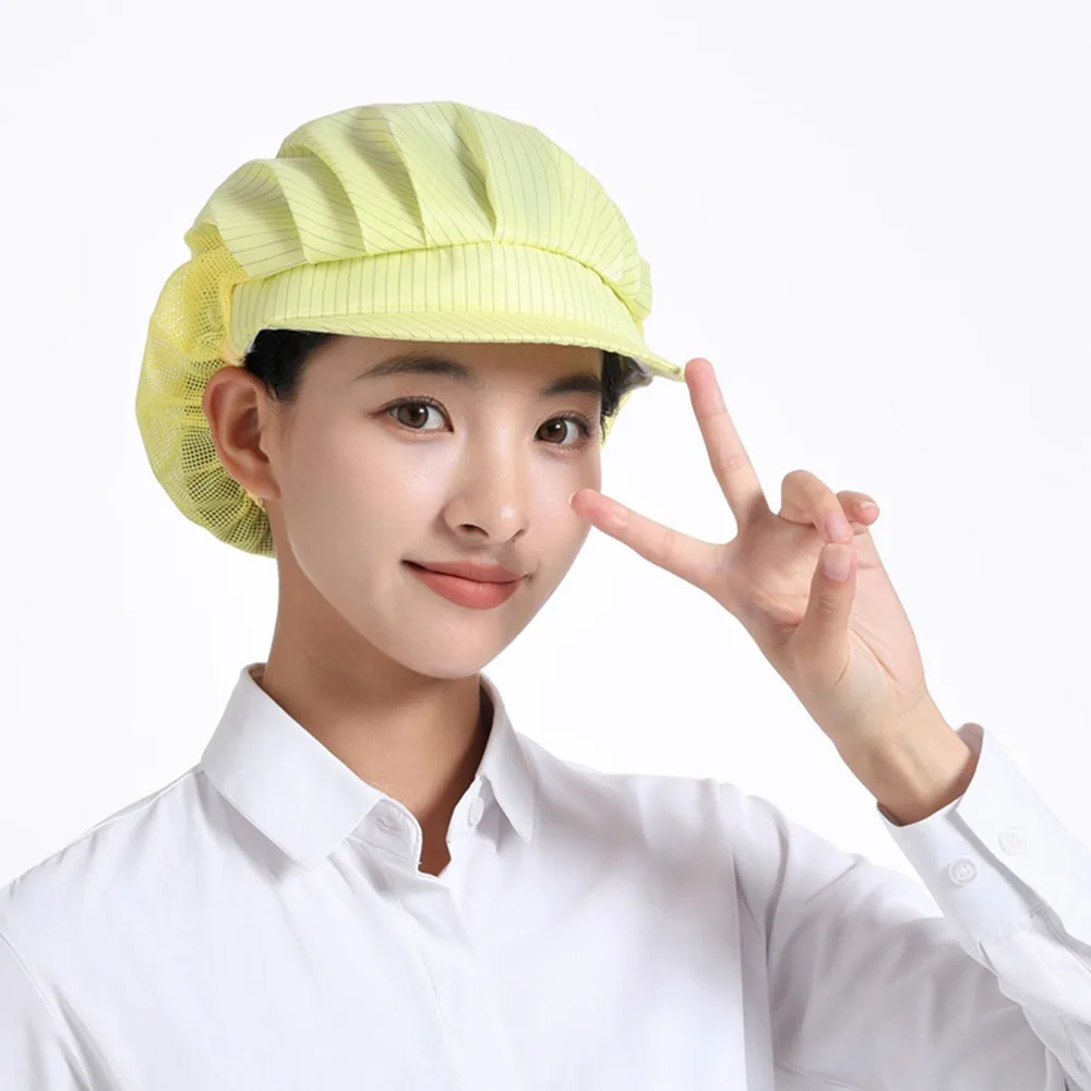 

New Cotton Dust Proof Cap Lightweight Solid Color Work Cap Chef Cap Food Service Cook
