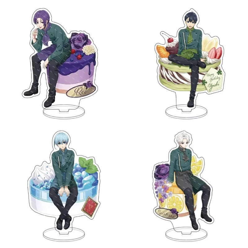 15cm Anime  Acrylic Stand Sexy Boy Ryusei Shidou Figure Pajamas Seishiro Nagi Desk Ornaments Rin Itosh Statue