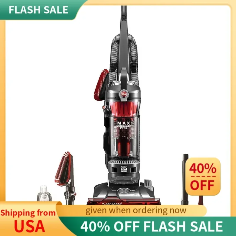 

QWHoovvers WindTunnel 3 Max Performance Pet,Bagless Upright Vacuum Cleaner,HEPA Media Filtration,For Carpet And Hard Floor,UH7