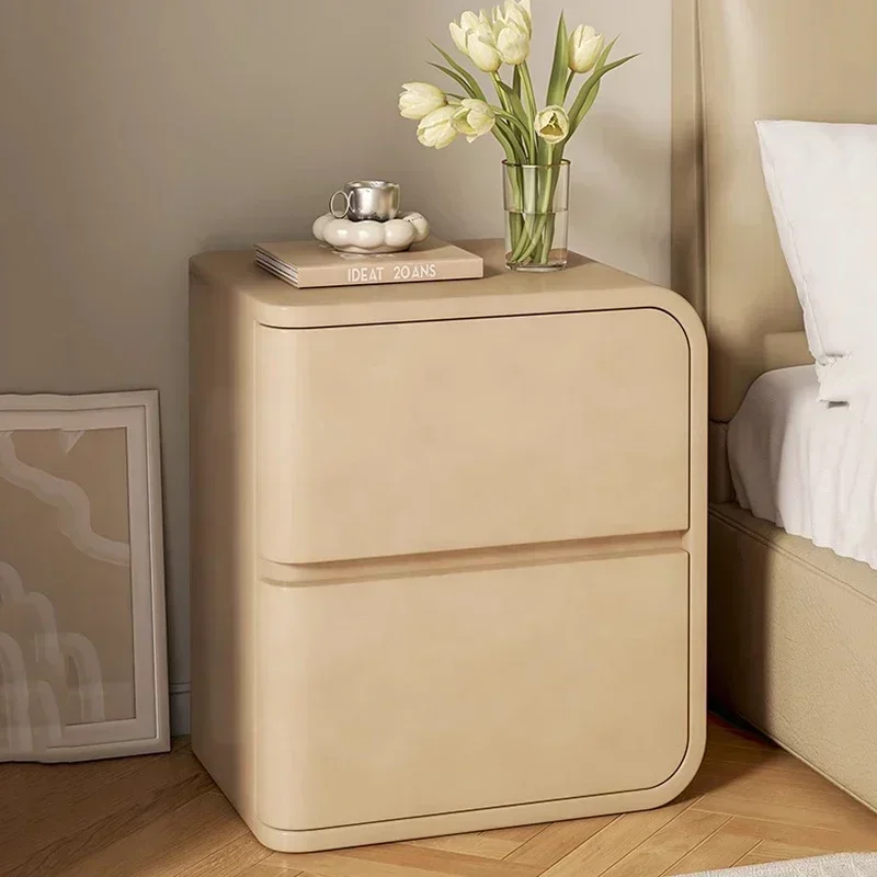 Wood Designer Center Nightstand Modern White Simple Space Saving Nightstand Storage Apartment Mesita De Noche Bedrooms Furniture
