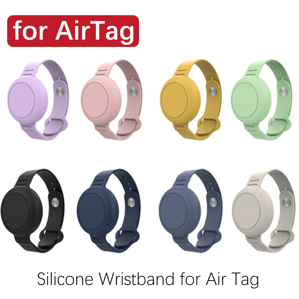 Silicone Wristband for Apple Air Tag Lightweight GPS Tracker Holder Kids Watch Bracelet Waterproof Children Watch Band