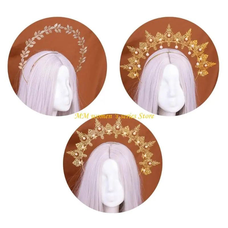 

Q39C ободок для волос для женщин, элегантный аксессуар для волос с короной, свадебная вечеринка, фотография