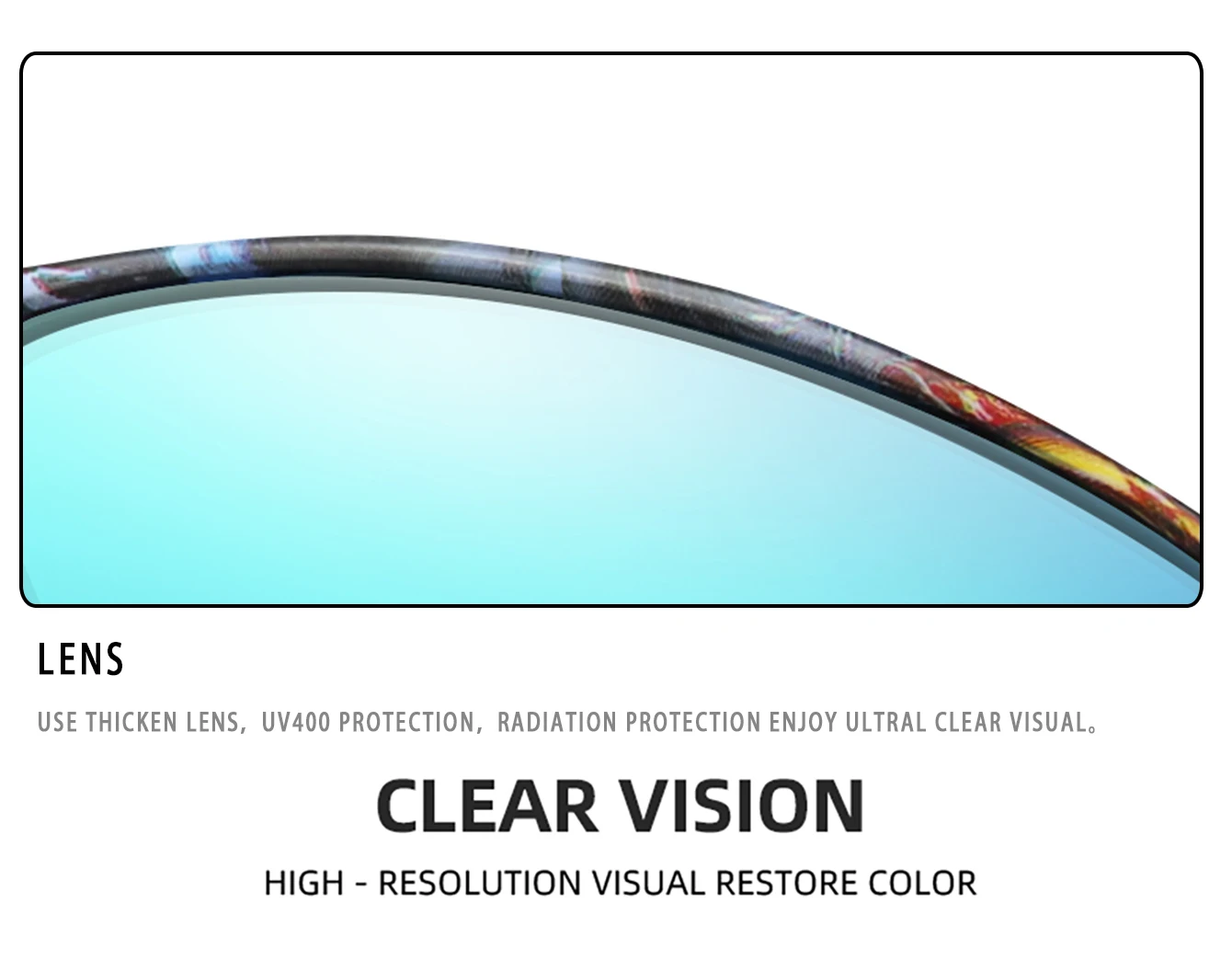 Polarisierte UV400-Angelsonnenbrille für Herren und Damen, Sportbrille zum Radfahren, Laufen, Wandern – Detail 16
