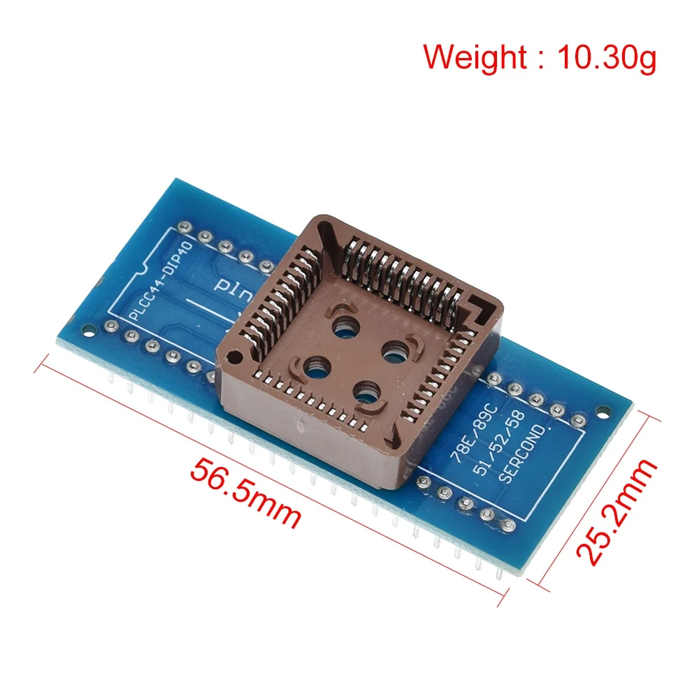 PLCC20 PLCC28 PLCC32 PLCC44 to DIP 20 28 32 44 USB Universal Programmer IC Adapter Tester Socket for TL866CS TL866A EZP2010