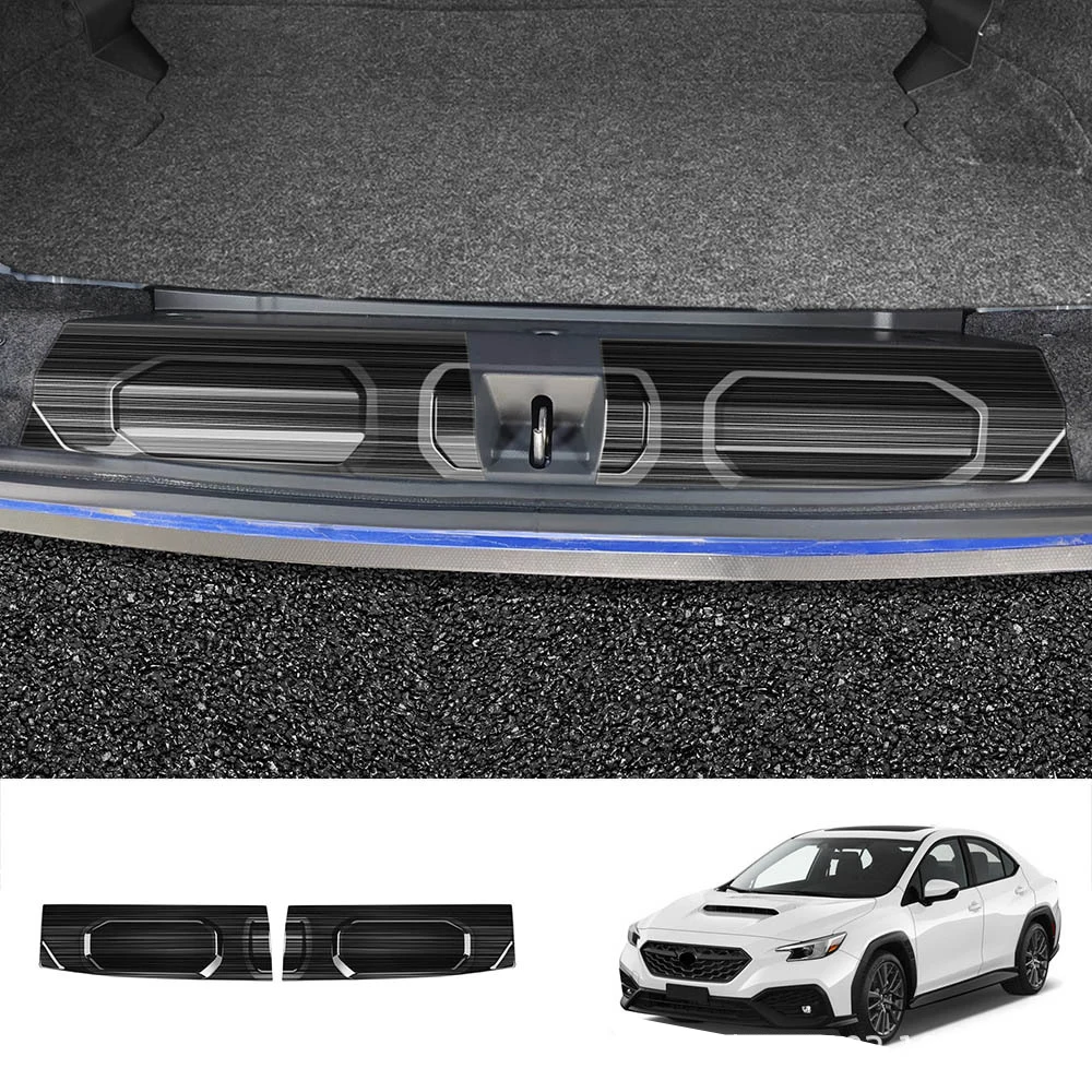 LHD RHD FOR SUBARU WRX / RX S4 2021  stainless steel Built-in Rear Bumper Protector door Sill Trunk Tread Plate Trim Accessories