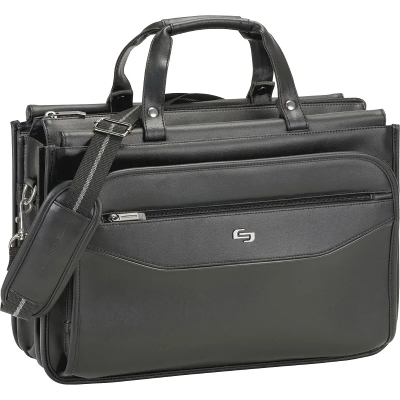 Американский чемодан с тройной ластовицей, портфель для ноутбука, 1, черный