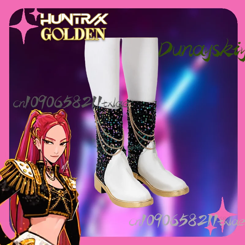 K-Pop Demon Hunters Mira Cosplay Costume Wigs Black Golden Uniform Cosplay for Party Halloween Carnival Party Anime Movie