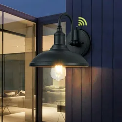 Vintage Induction Wall Lamp Corridor Aisle Balcony Waterproof Outdoor Lighting Wall Lamps Garden Light Fixture AC90-260V