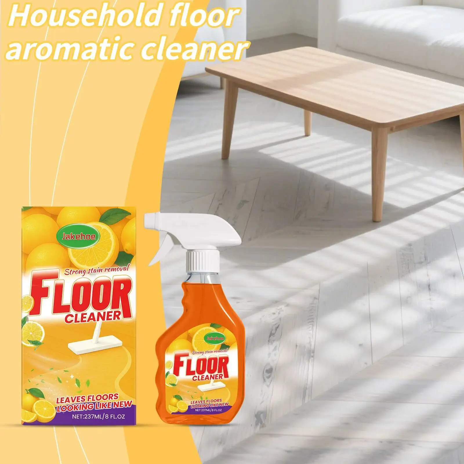 

Household Floor Cleaner For Cleaning Descaling Ceramic Tiles And Wooden Floors Universal Clean & Fragrant Daily Cleaner237ml