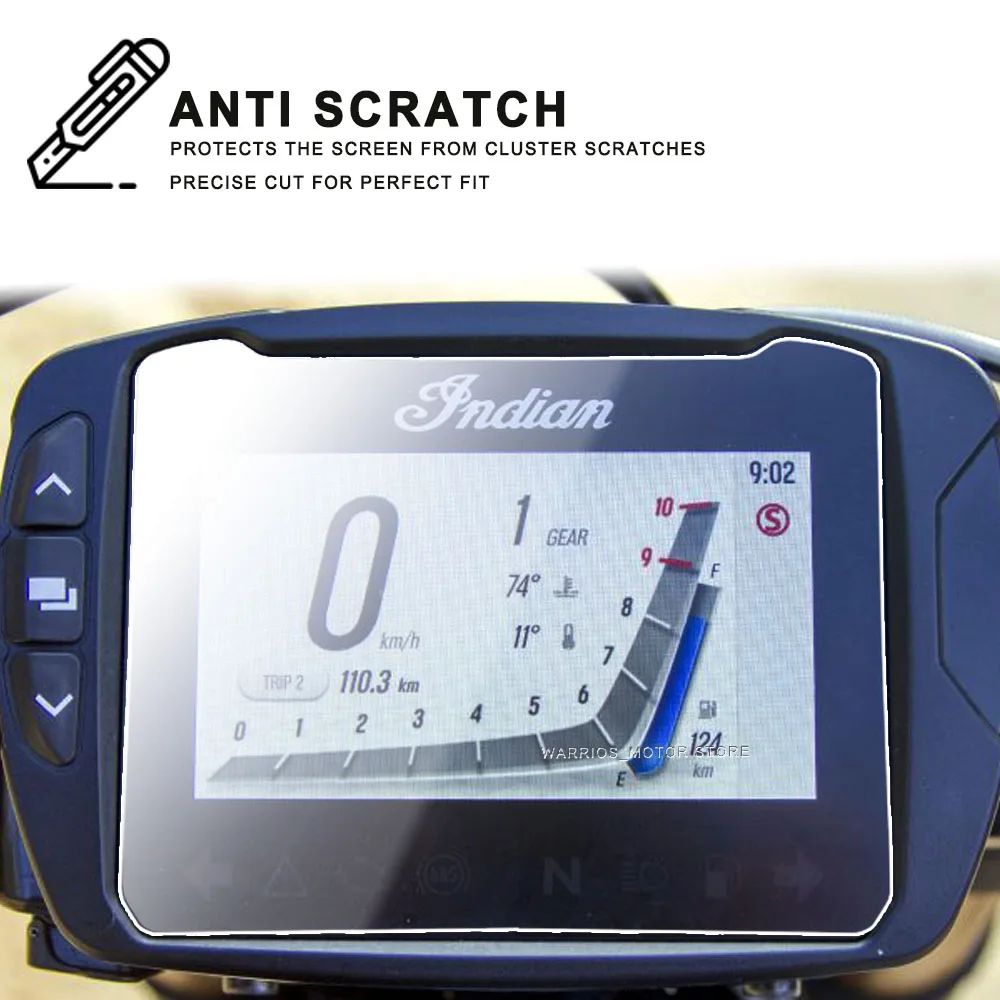 FTR 1200S Motorcycle Dashboard Screen Protector For Indian FTR 1200S 1200 S 2019-2020 Screen Protector Scratch Protection Film