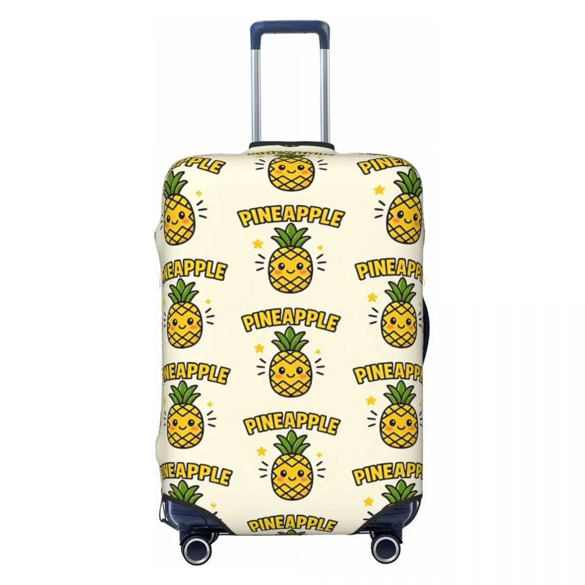 

Tropical Pineapple Suitcase Cover Elastic Cruise Trip Protection Luggage Case Vacation