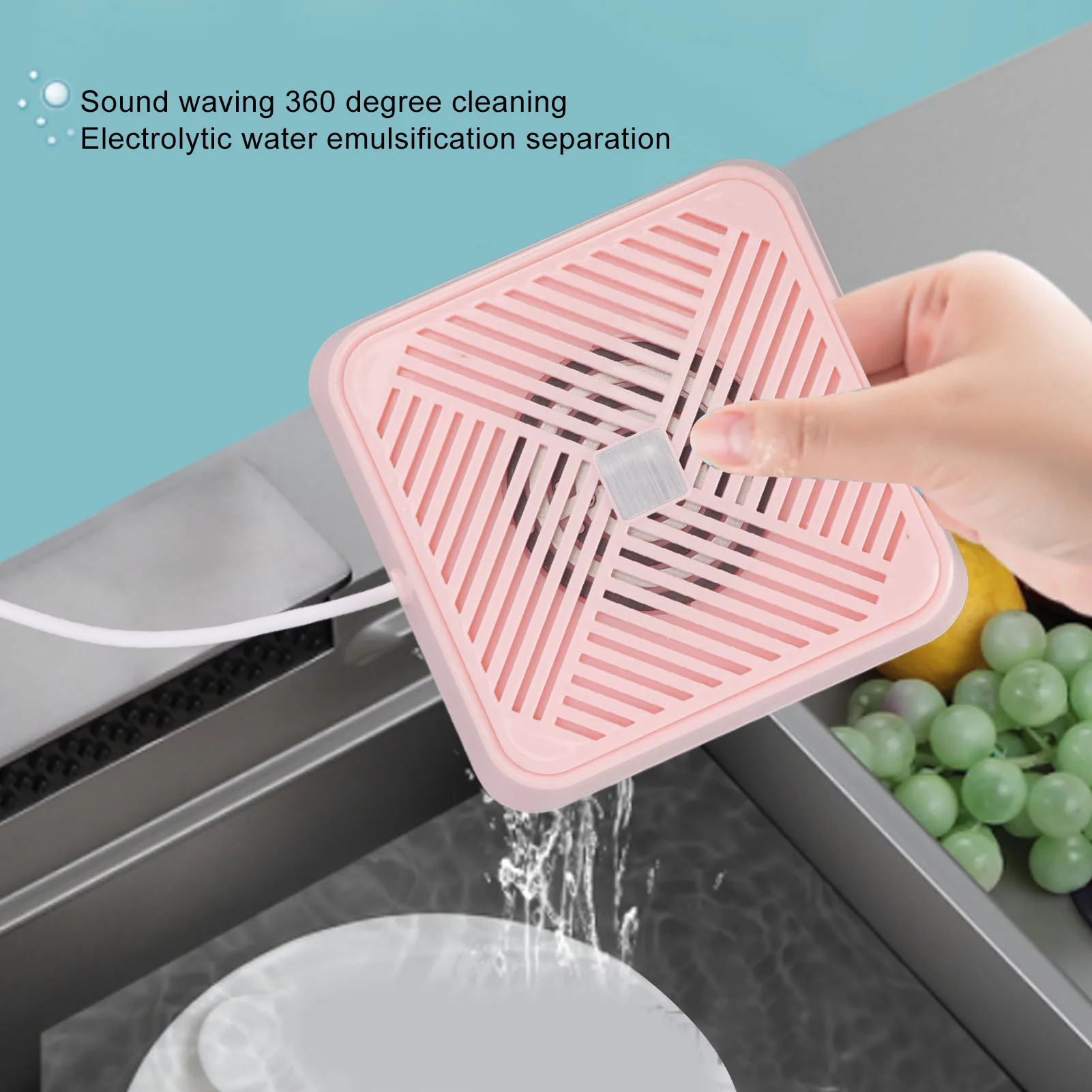 ミニ食器洗い機音振動電解水浄化-ip67-防水ポータブル-usb-食器洗い機