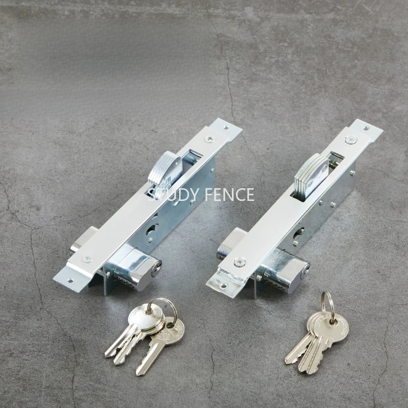 Sliding Door Lock Aluminum Alloy Lock with A Key Household Indoor Locks Hardware Accessories Suitable for New Door Installation