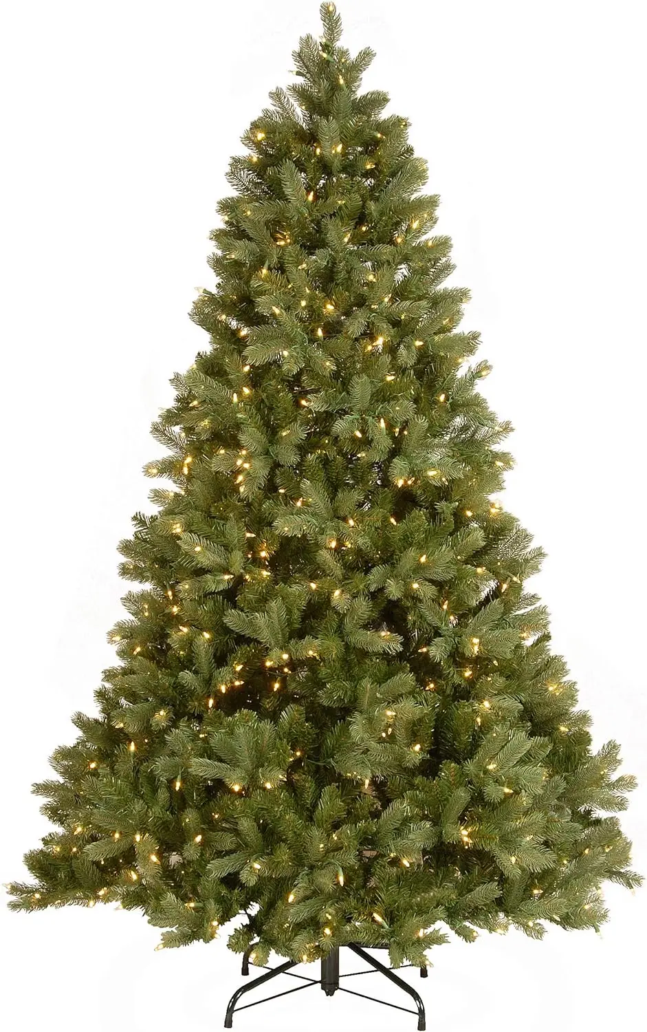 

Feel Real' Artificial Full Christmas Tree, Green, Douglas Fir, Dual Color LED Lights