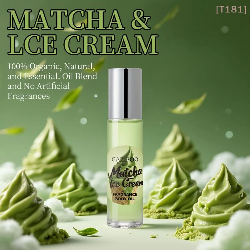 

Matcha Ice Cream Roll-On Fragrance Oil Long Lasting Women'S Fragrance Body Oil Portable Mini Fragrance For Daily Use