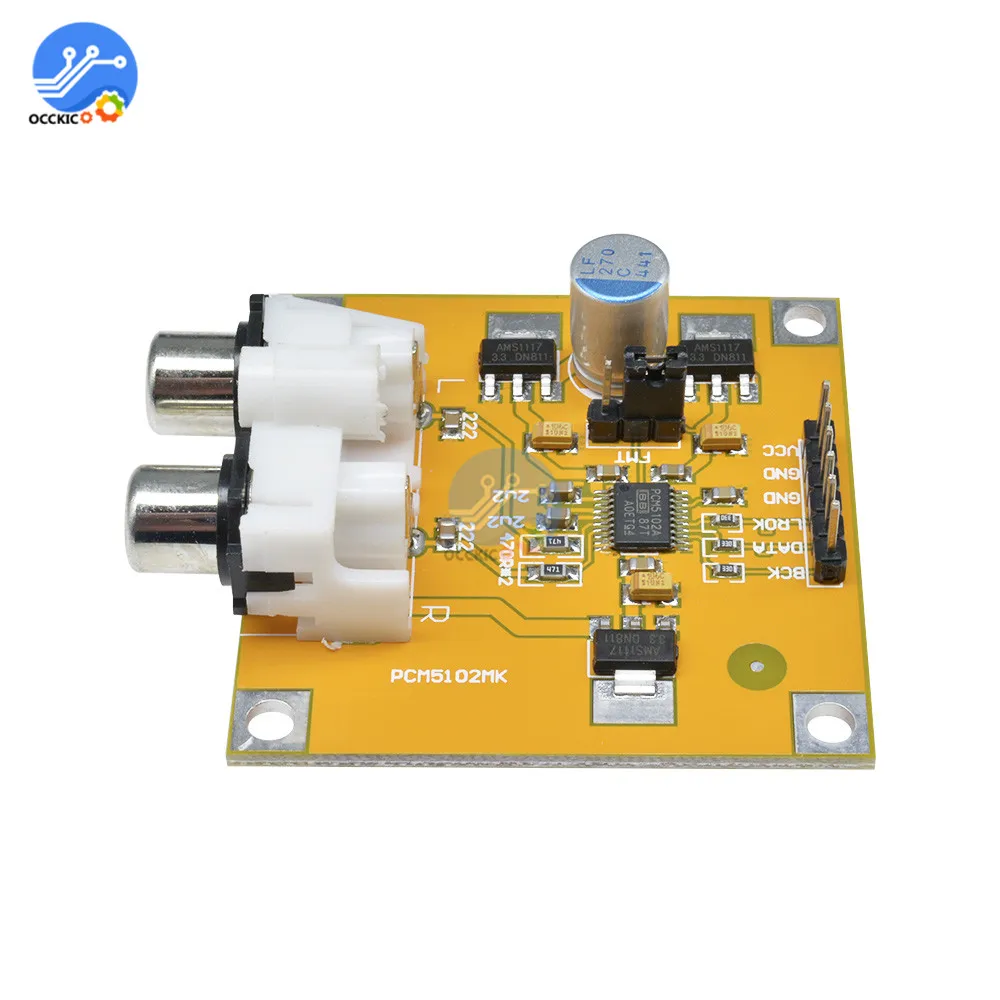 PCM5102 DAC Decoder Board Audio Spectrum Analyzer Decodificador I2S Player Beyond ES9023 for Raspberry Pi DAC