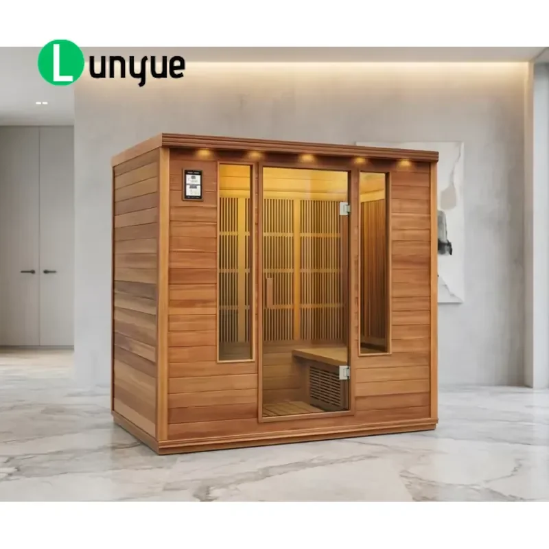 Premium Modern Wooden Steam Sauna Kit Commercial Steam Room for Health Clubs Durable Design
