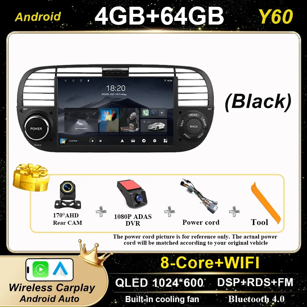 Android Autoradio Radio Voor Fiat 500 2007-2015 Auto Multimidia Speler GPS Navigatie Carplay Auto Hoge Prestaties CPU GEEN 2DIN