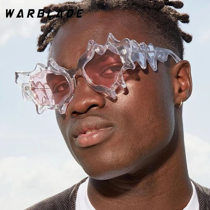 

Sun Glasses Men Women Stylish Hip Hop Irregular Candy Color Sunglasses Trendy Brand Design Outdoor Travelling Sun Mirror UV400