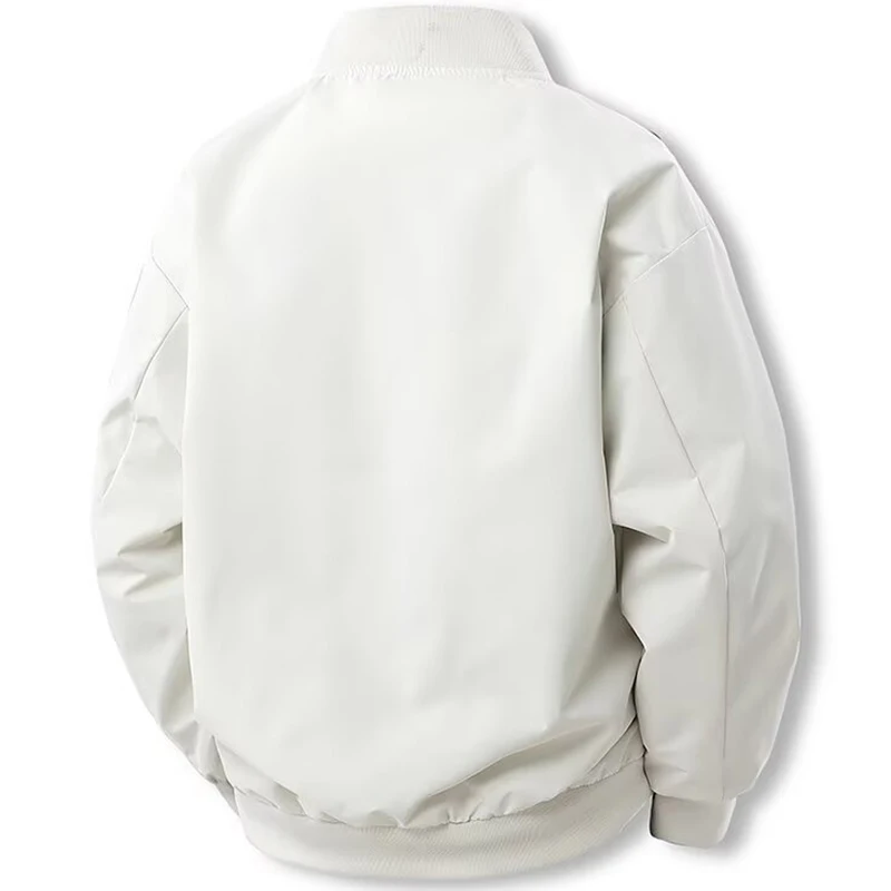 الخريف الرجال Bomber سترة بلون جيب سستة سترة واقية الوقوف طوق الصيد في الهواء الطلق التكتيكية سترة عادية ملابس خارجية #2