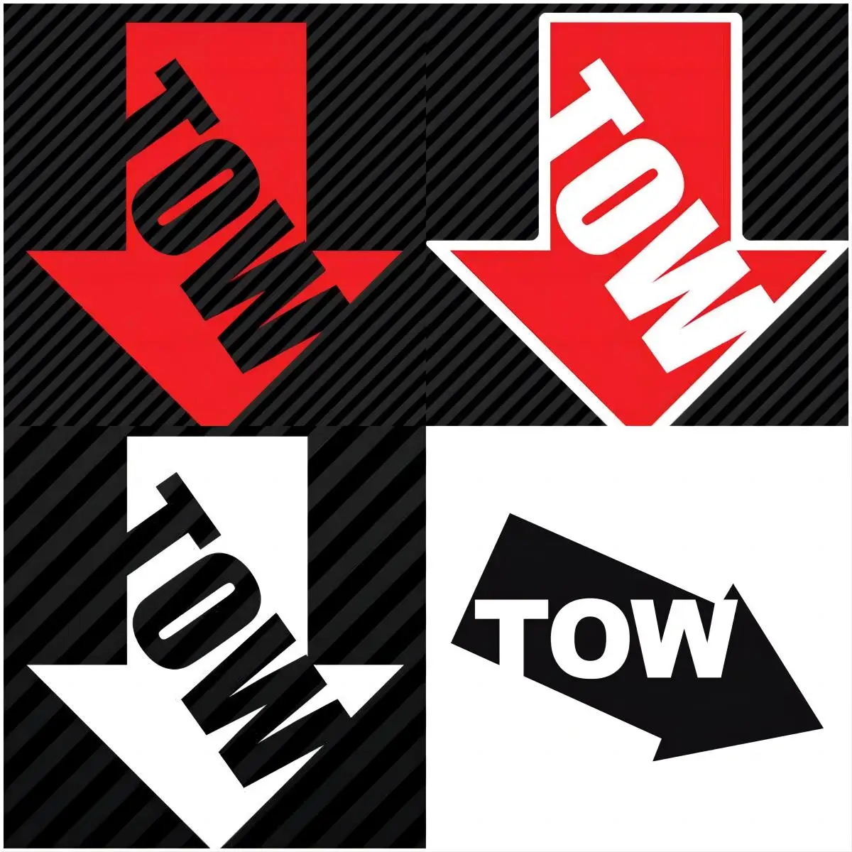 

TOW Point Sticker Die Cut Decal Self Adhesive Vinyl Racing Safety Car
