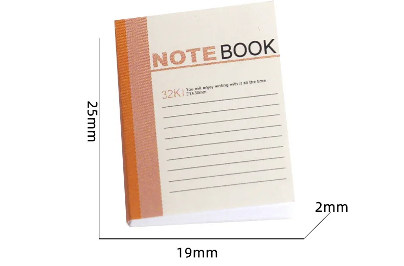 4pcs Mini Notebook Simulation Book Model Dollhouse Miniature Study Room Desk Scene 1:12 DIY Accessory Living Room Decoration