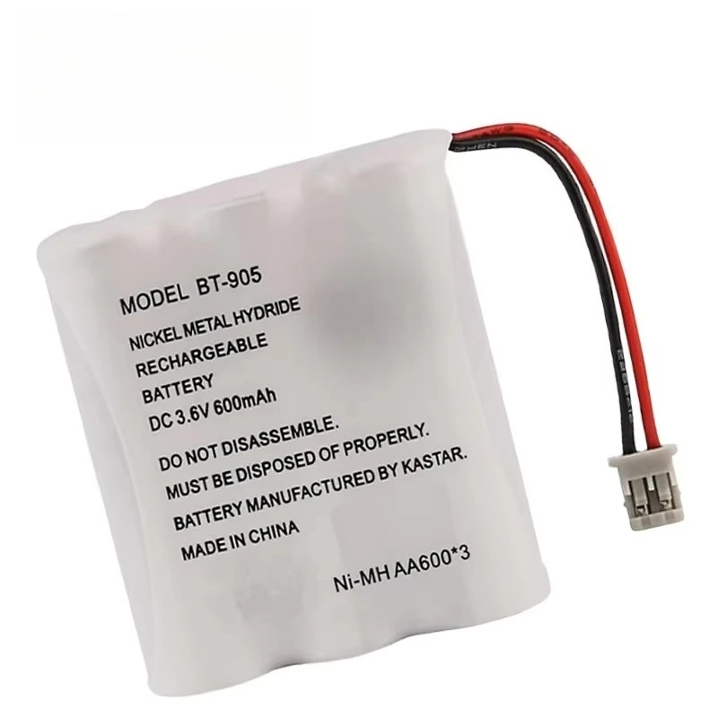 BT-905 Upgraded Rechargeable Battery DC 3.6V 600mAh for Uniden Cordless Phone Handsets