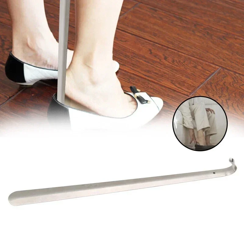 52 cm extra langer Schuhlöffel aus Edelstahl, silberfarben, Metall, Schuhentferner, Schuhlöffel-Heber, Hilfsmittel, Slip-Schuhziehwerkzeug, Schuhlöffel – Detail 4