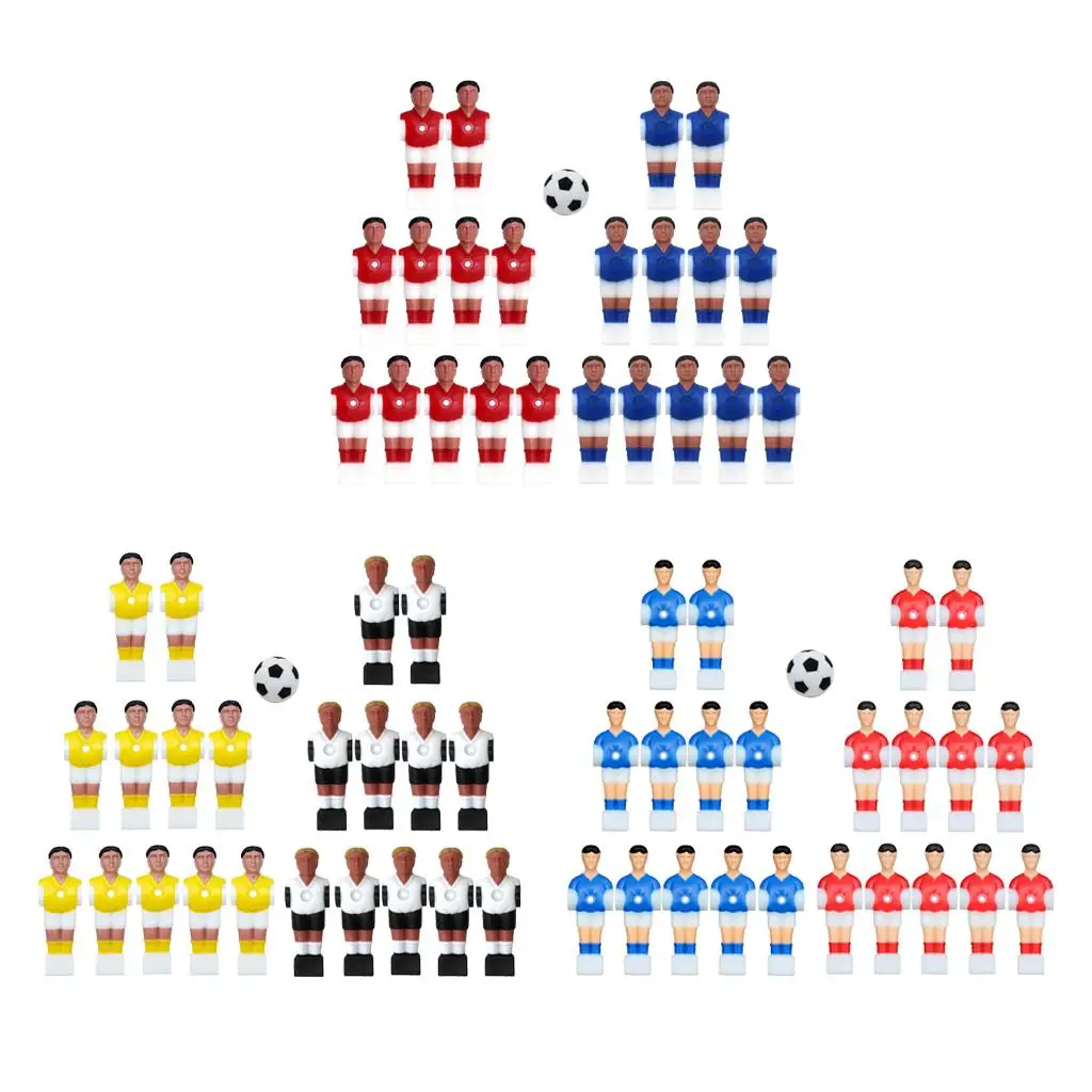 

22x полимерный настольный футбол для мужчин, футбольные игры, фигурка игроков, игровые детали