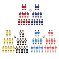 22x futbolín de resina para hombres, mesa de fútbol, figuras de jugadores de fútbol, piezas de juego
