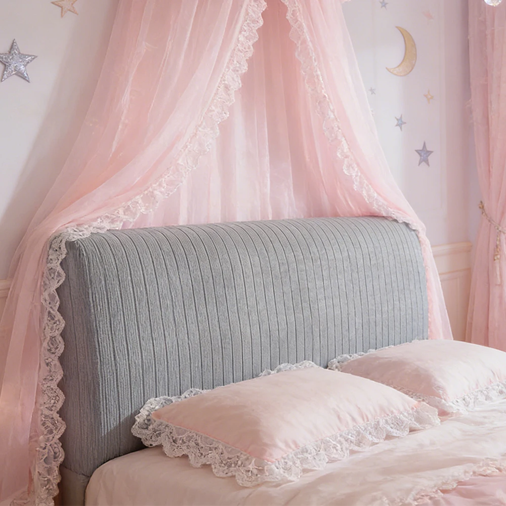 

All Inclusive Solid Color Stretch Spandex Headboard Covers Thicken Bedhead Cover Jacquard Bedhead Backrest Dust Proof Slipcovers