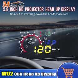 NEW Car Head Up Display OBD Car Digital GPS Speedometer Fuel consumption Voltage Water Temp RPM Meter KM/H MPH Engine Failure