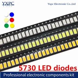 100pcs 5730 0.2W 0.5W White Light SMD LED diodes Purple Ice-Blue Orange Yellow-Green Red Yellow Blue Green Warm-White