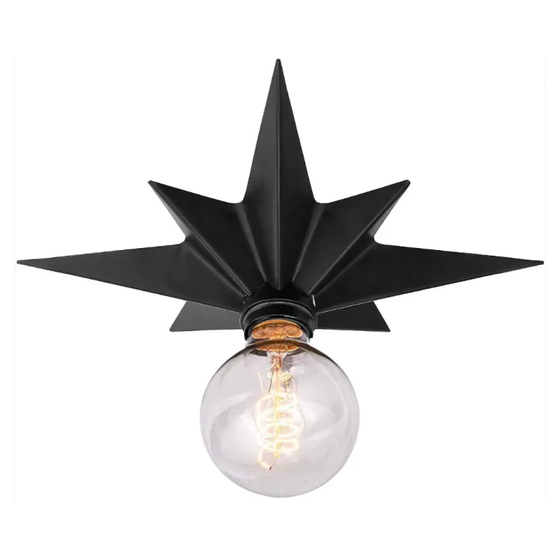 Indoor ceiling light star shaped dual color optional small bedroom ceiling light