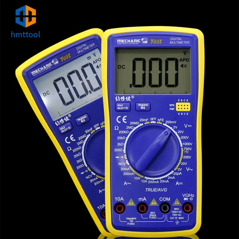 Intelligent Speech Broadcast Multimeter MECHANIC V90C Fully Automatic Digital Display Electrician Measuring Instrument