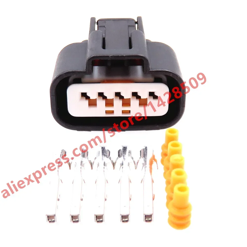 1 Set 5 Pin Waterproof Female Electrical Automotive Alternator Connectors For Mitsubishi PK605-05027 PK601-05027