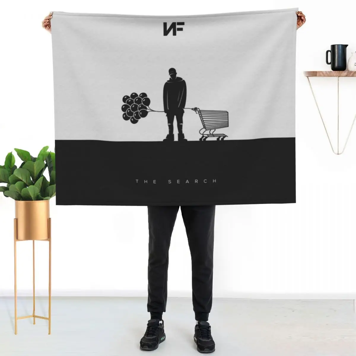 NF - The Search Throw Blanket couch cozy soft plush fuzzy picnic outdoor blanket