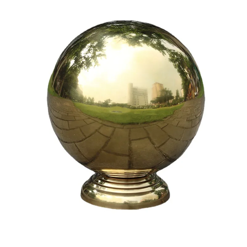 

Stainless Steel Reflective Ball Gazing Globe for Patio Decorative Garden Sphere Deck Ornament