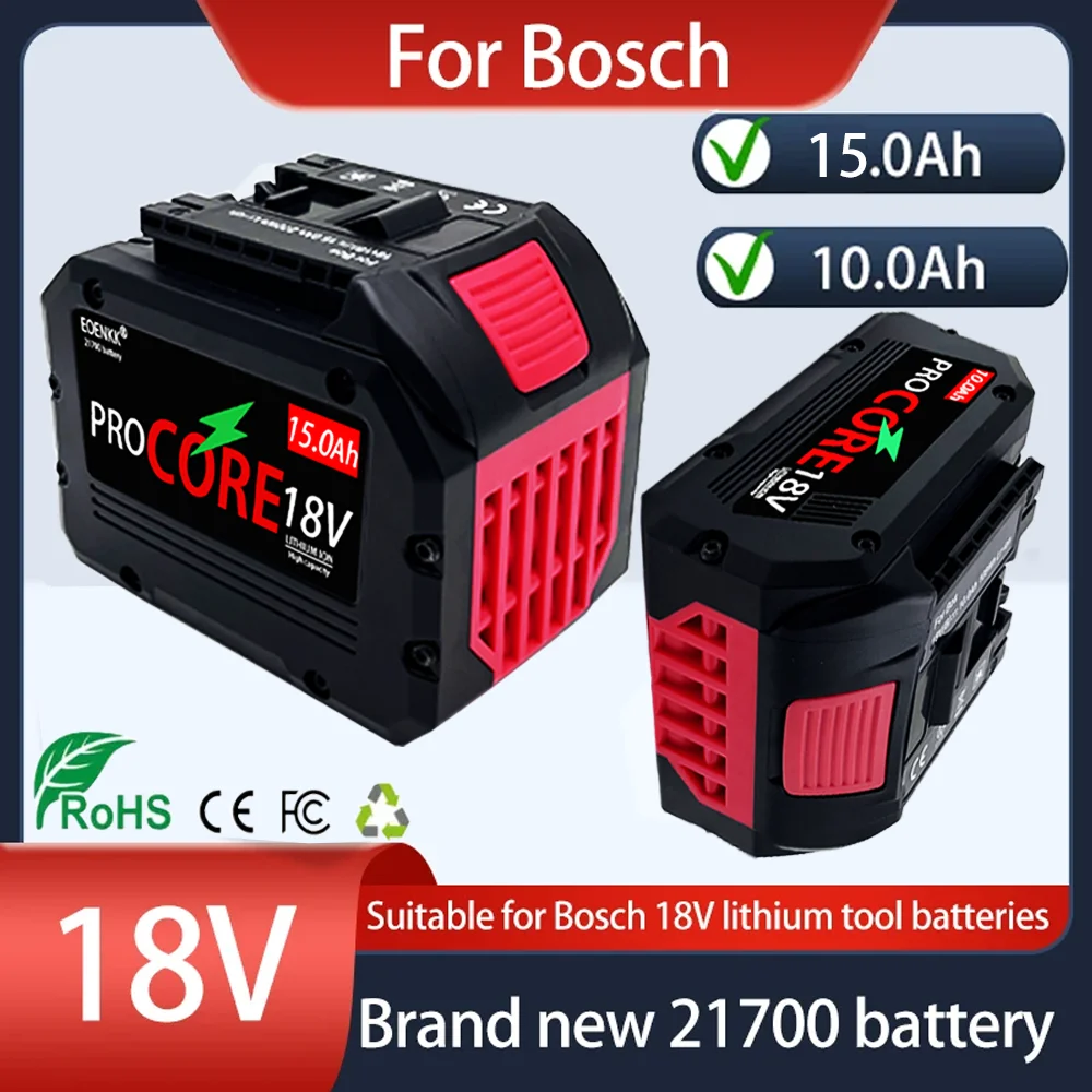 Brand-new10AH/15AH For BOSCH Professional 18V 21700 Battery ProCORE 18V Li-ion Replacement for BAT609 BAT618 with bms