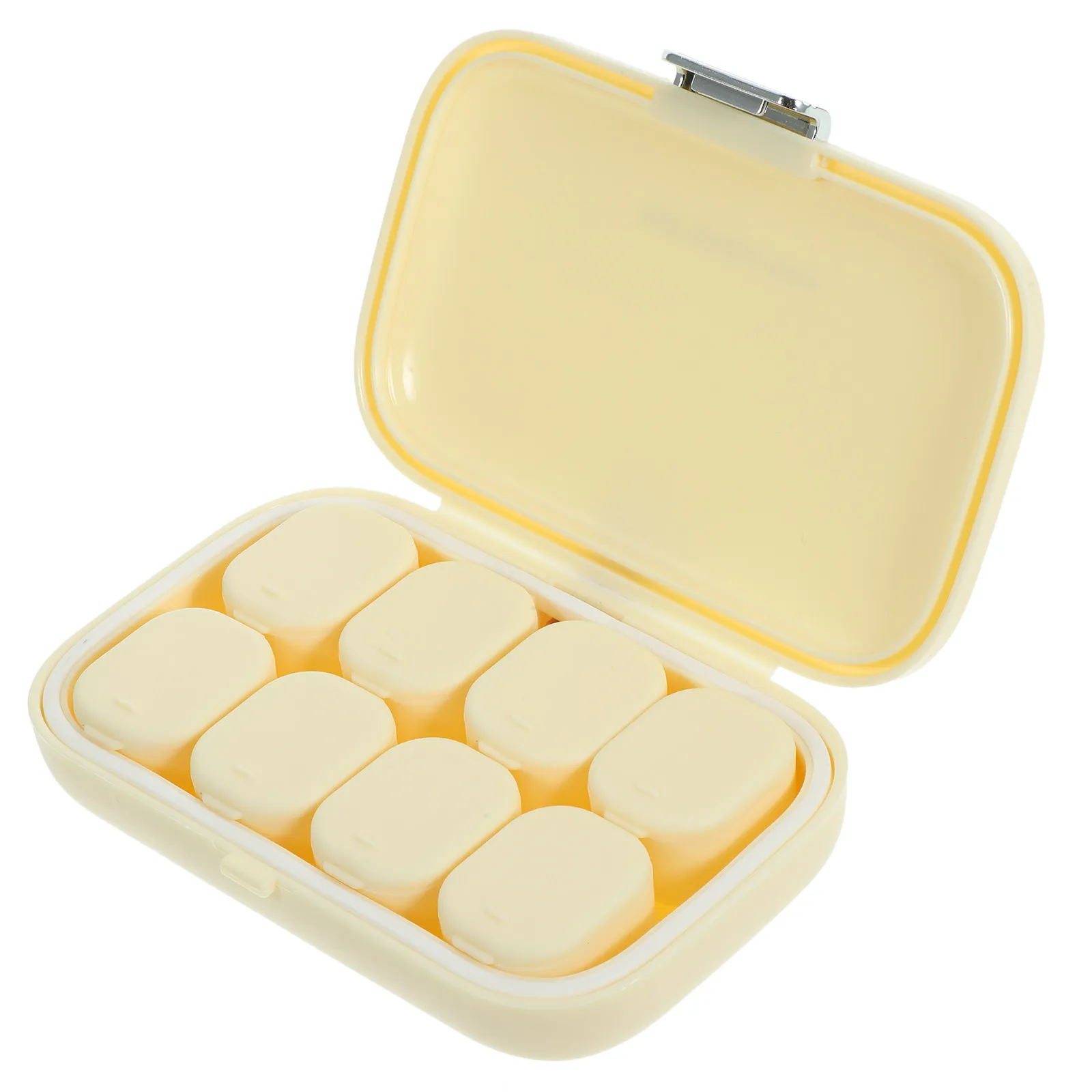 

Detachable Compact Medicine Organizer Portable Weekly Pill Box Wear-Resistant Reusable Household Medicine Case for Tablets Small