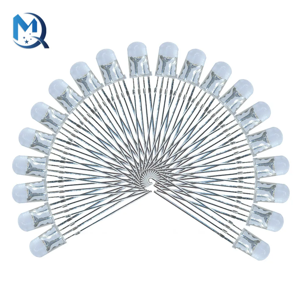 50Pcs Multicolor 4pin 5mm RGB Led Diode Light Lamp Tricolor Round Common Anode LED 5 mm Light Emitting Diode